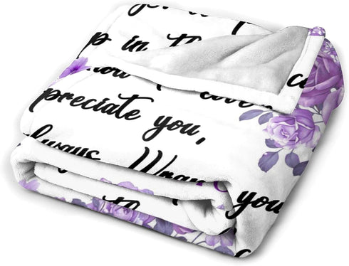 Best Auntie Gifts Personalized Flannel Throw Blanket for Aunt